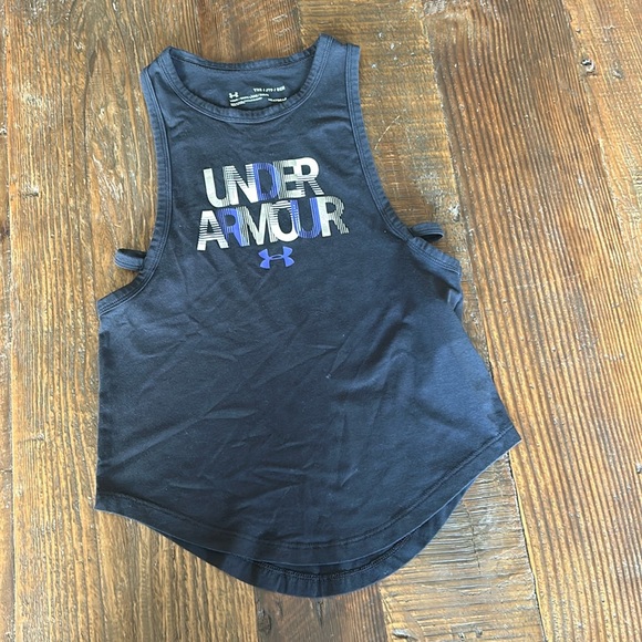 Under Armour YXS Black Tank Top - Picture 1 of 5